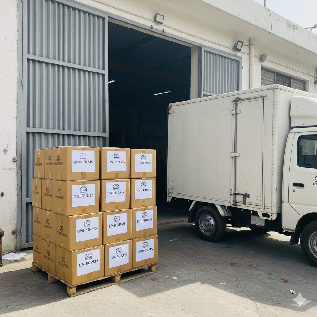 Packaging and distribution for uniform manufacturer in Pakistan with logistics